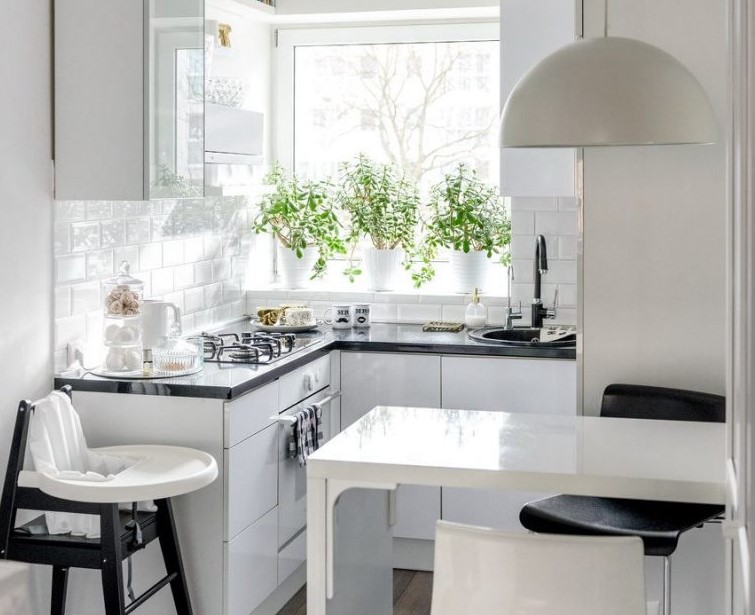 Desain dapur minimalis 2x2 modern