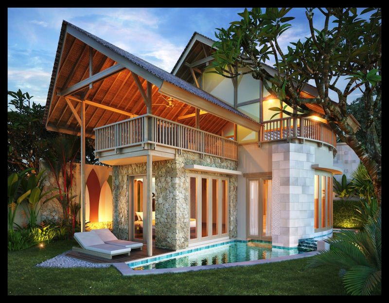 Desain Rumah Bali Minimalis