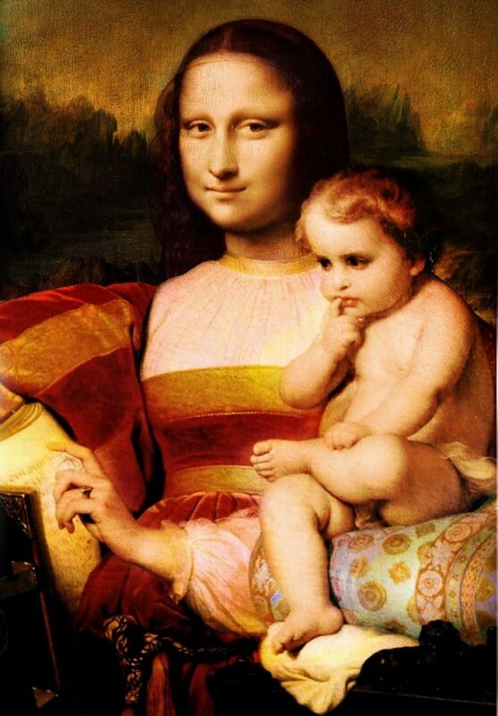 Lukisan Monalisa Memiliki Anak