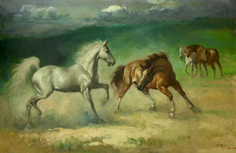 Lukisan Naturalisme Kuda Karya Basuki Abdullah