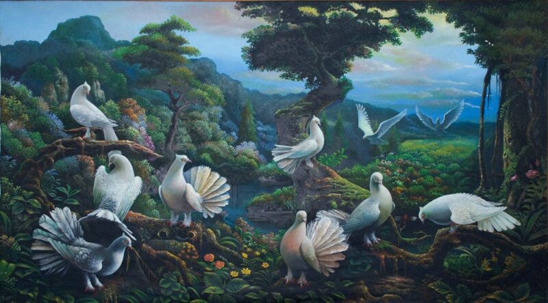 Lukisan Realisme Burung