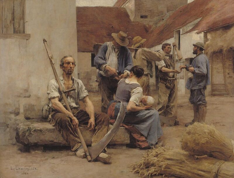 Paying the Harvesters by Leon Augustin Lhermitte
