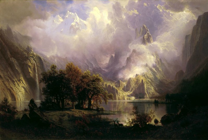 Rocky Mountain Karya Albert Bierstadt 